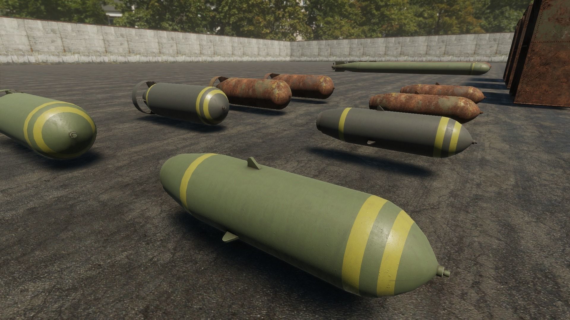 HQ Bombs Collection PBR Low-poly 3D model_15