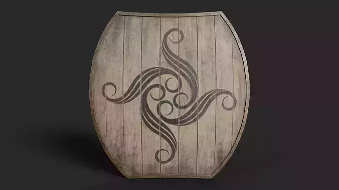Slavic hybrid shield-painted blcak radial symbols