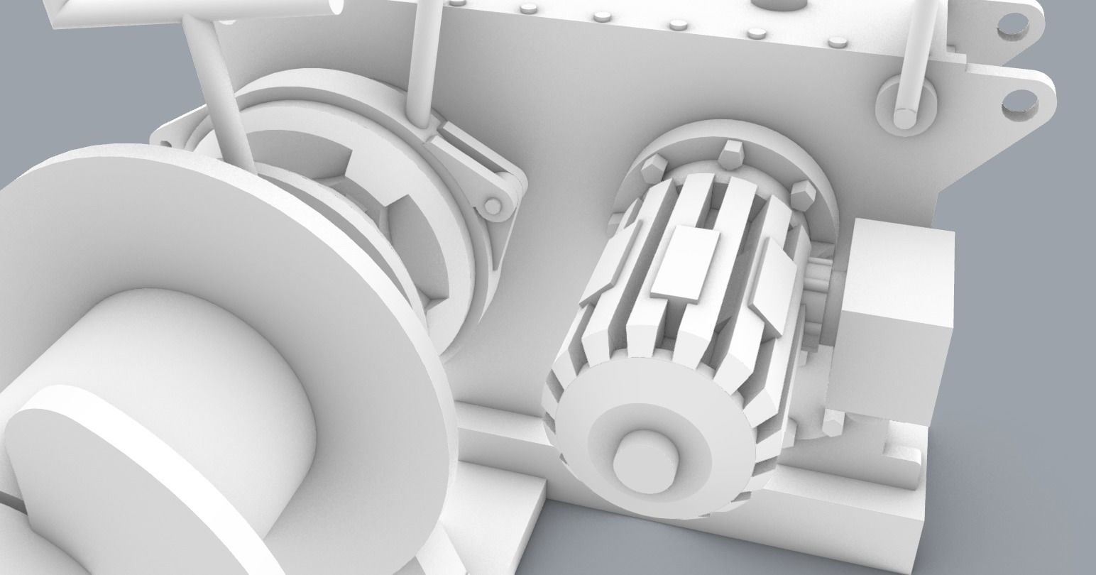 Front Anchor Winch PM 3D print model_11