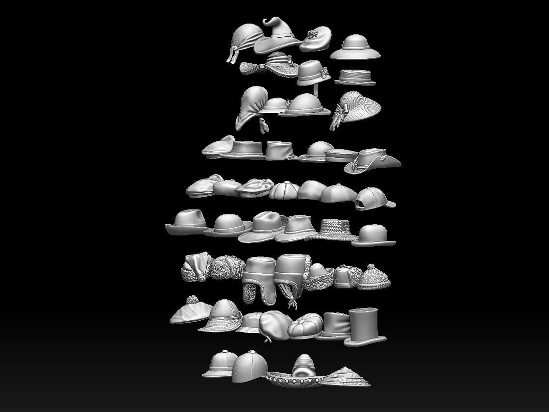 hats and caps 3D print model_13