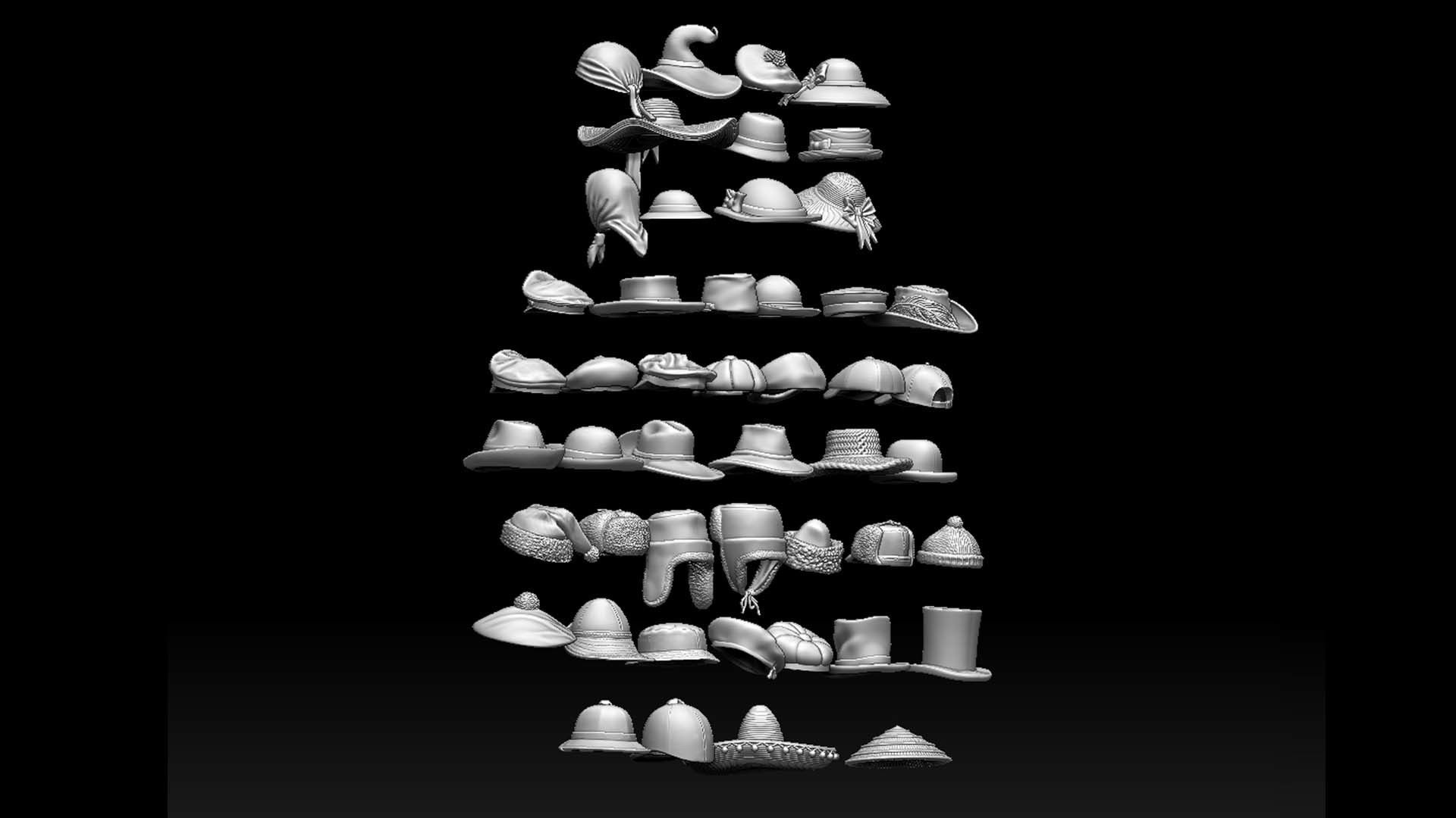 hats and caps 3D print model_7
