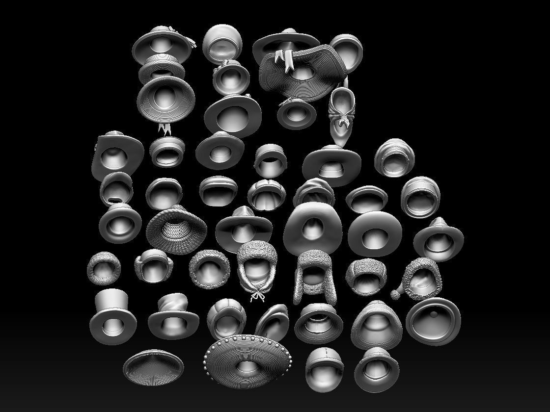 hats and caps 3D print model_8