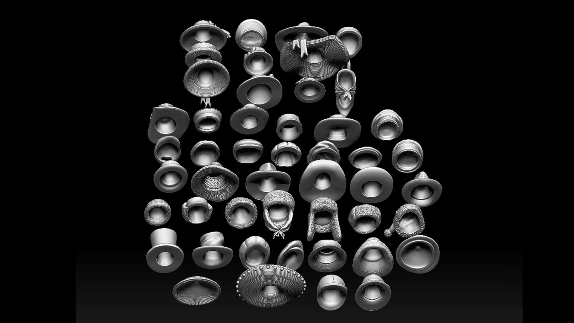 hats and caps 3D print model_4