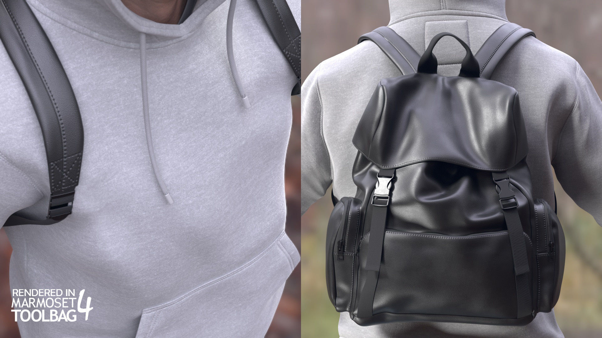 Man - Autumn 2 - Modular - Rigged Low-poly 3D model_5