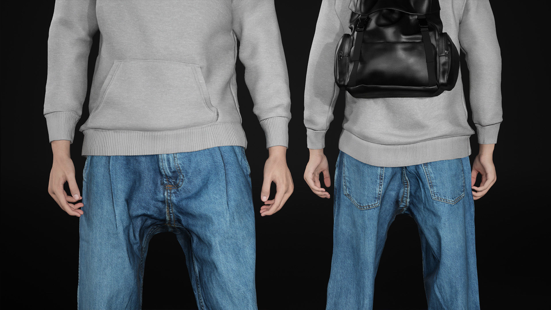 Man - Autumn 2 - Modular - Rigged Low-poly 3D model_24