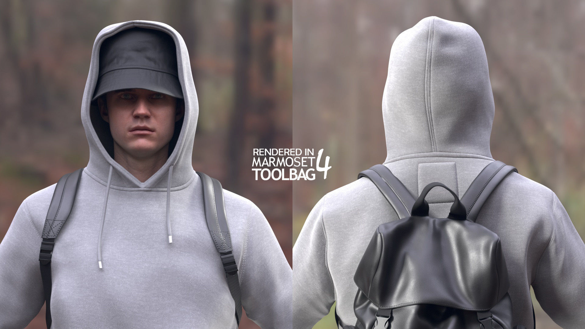 Man - Autumn 2 - Modular - Rigged Low-poly 3D model_15