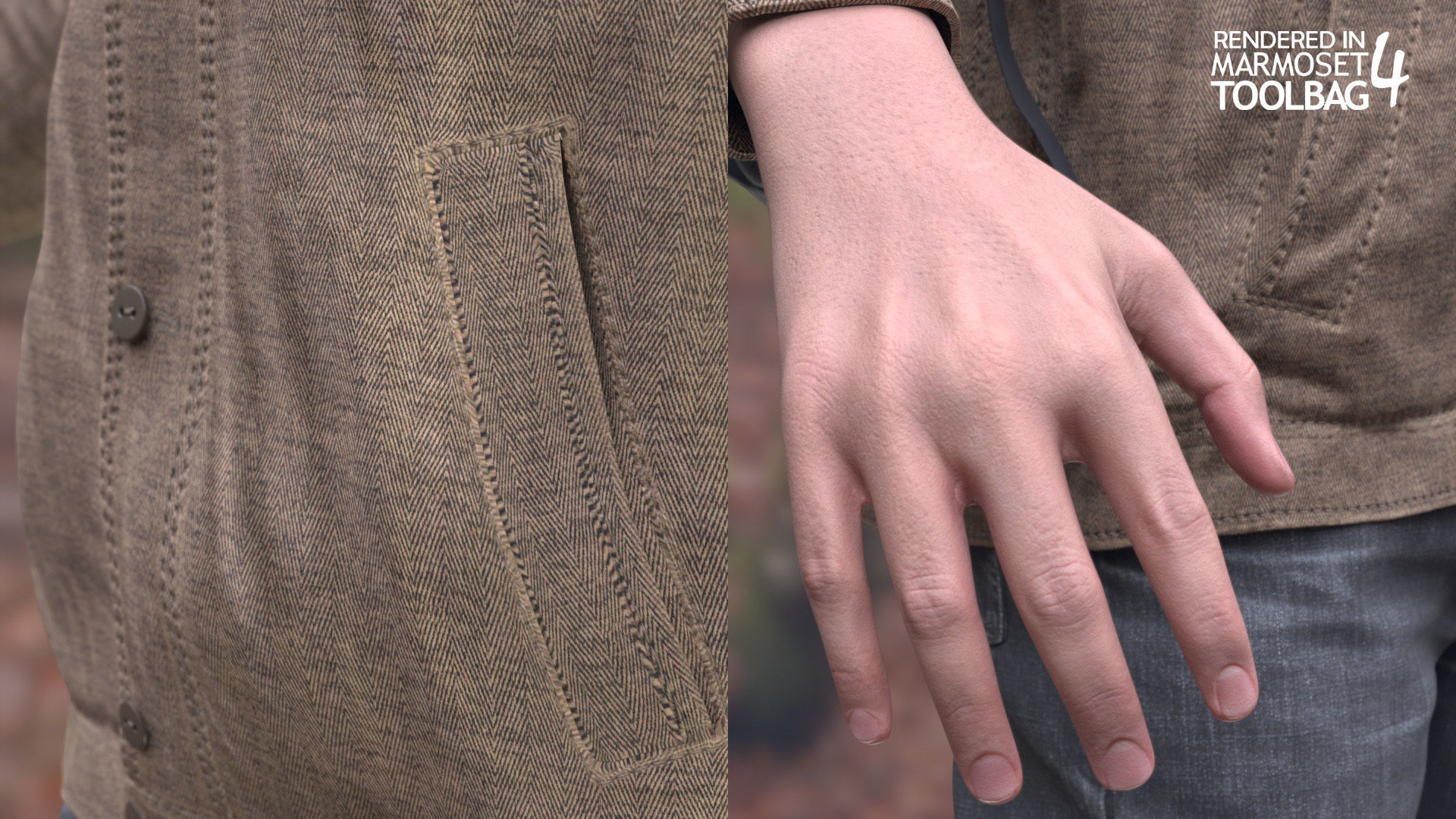 Man - Autumn Outfit 4 - Modular - Rigged Low-poly 3D model_14