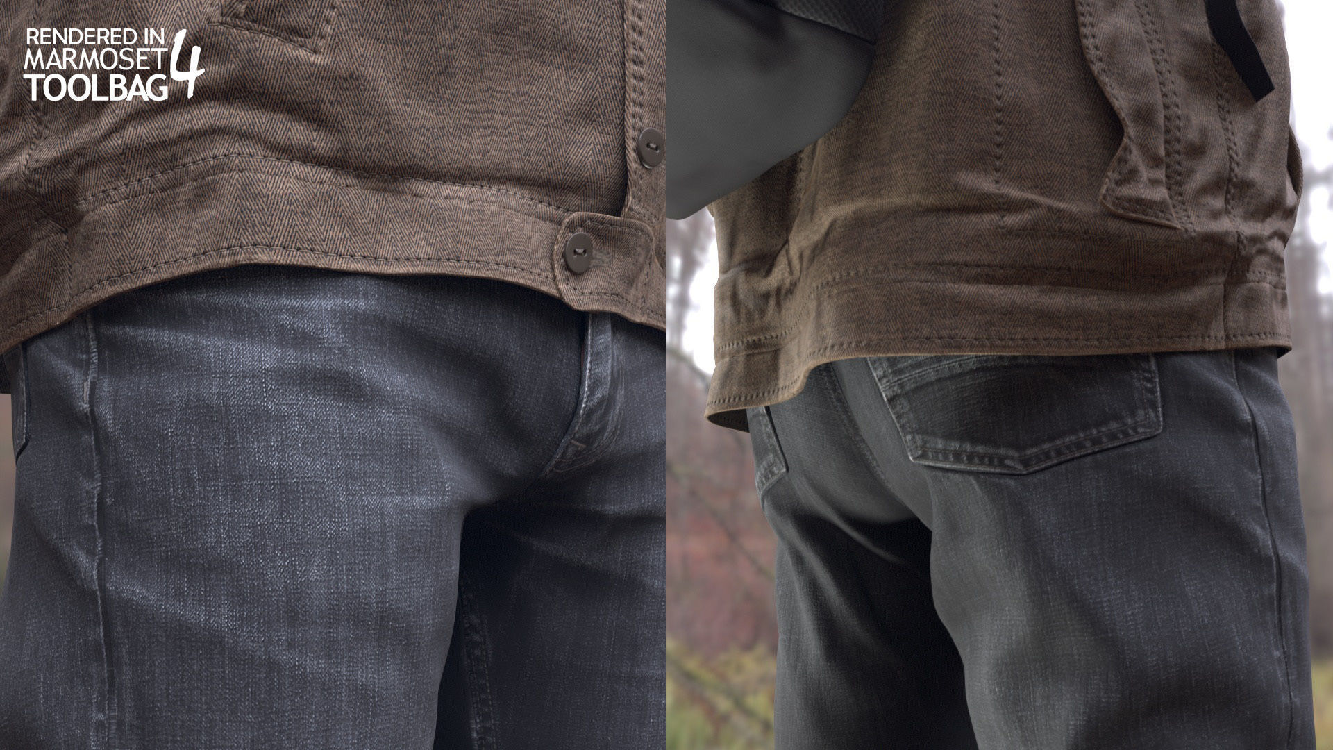 Man - Autumn Outfit 4 - Modular - Rigged Low-poly 3D model_10