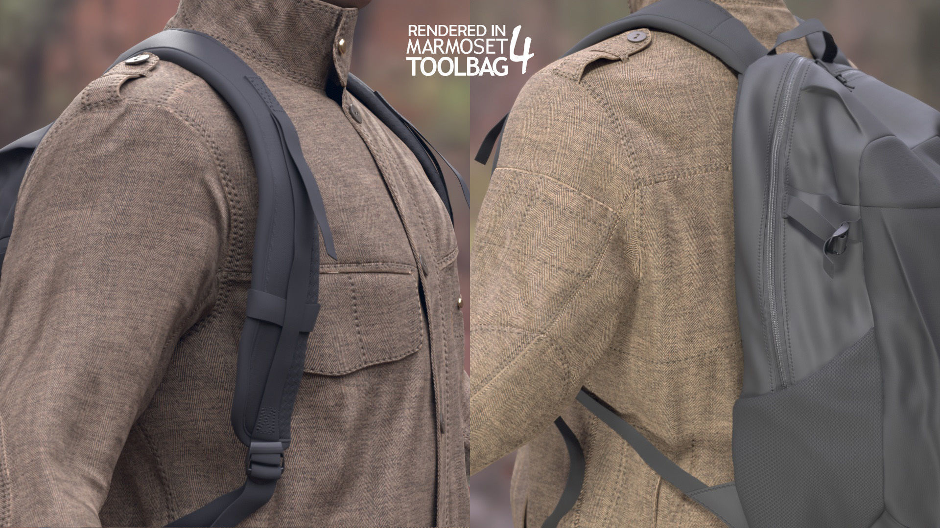 Man - Autumn Outfit 4 - Modular - Rigged Low-poly 3D model_16