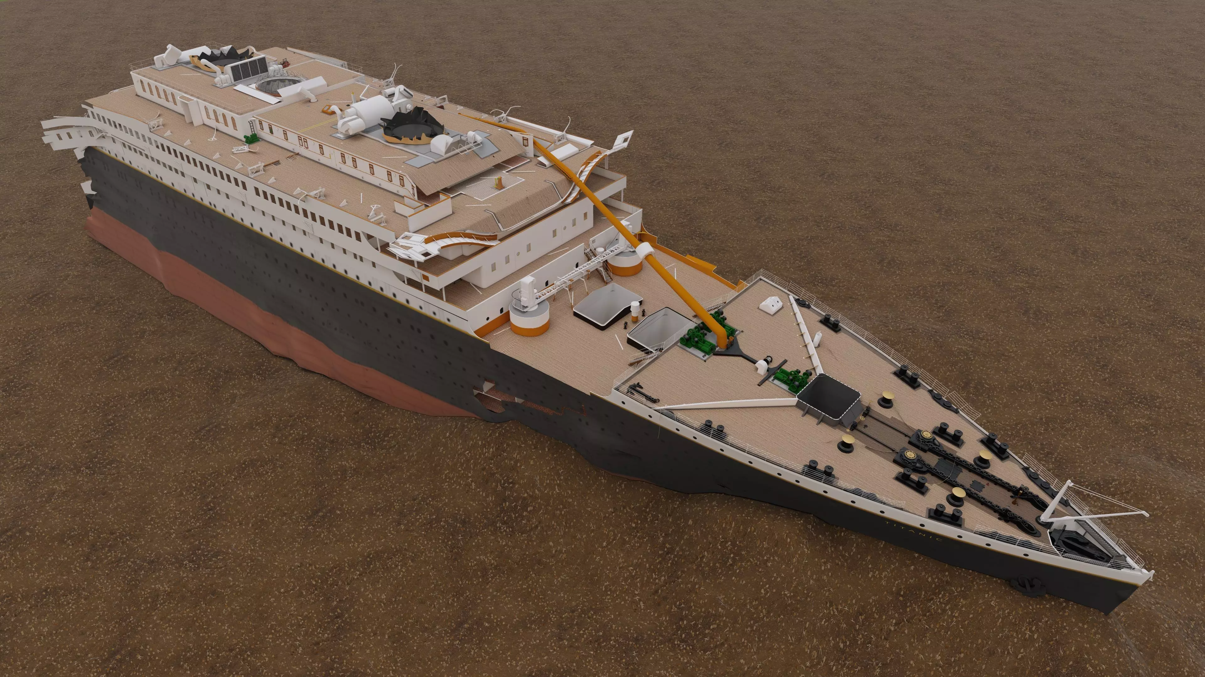 RMS Titanic Wreck 3D model