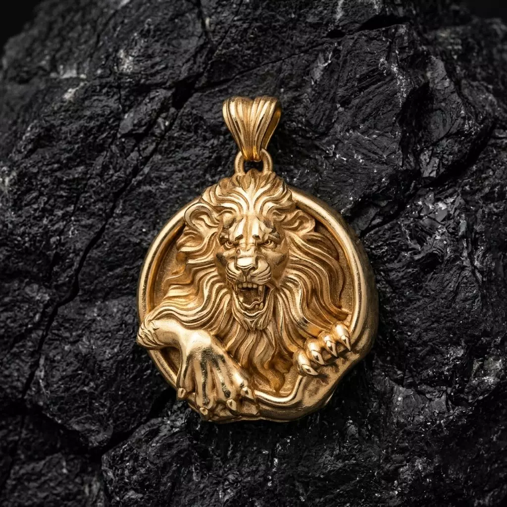 Furious Angry Lion pendant 3D print model
