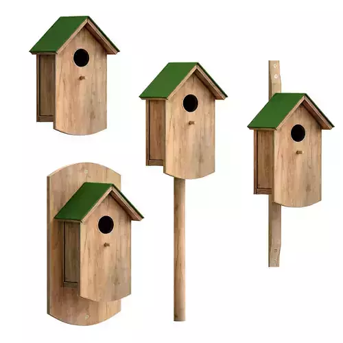 Wooden birdhouse