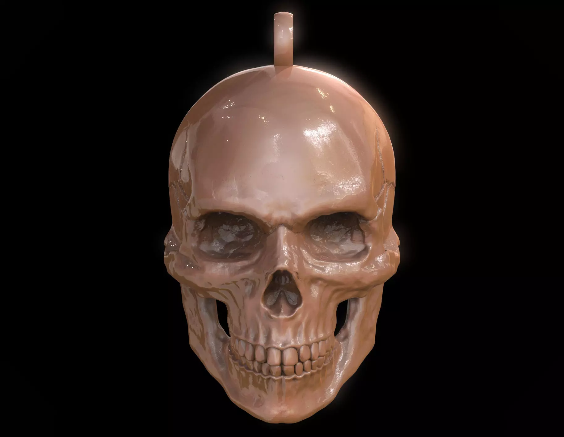 Human Skull Pendant 3D print model