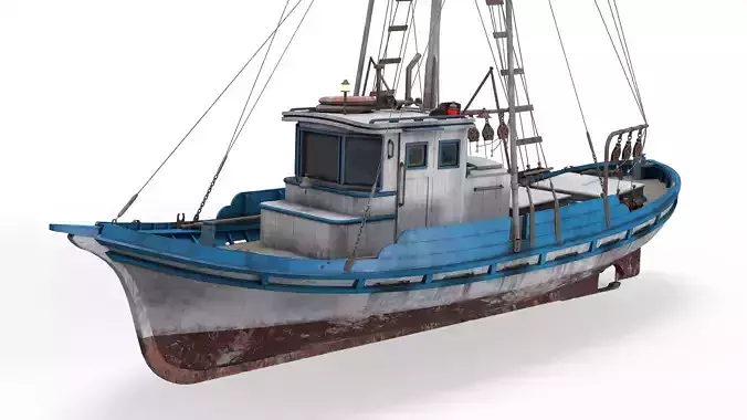 Monterey Clipper Fishing Boat 3D model
