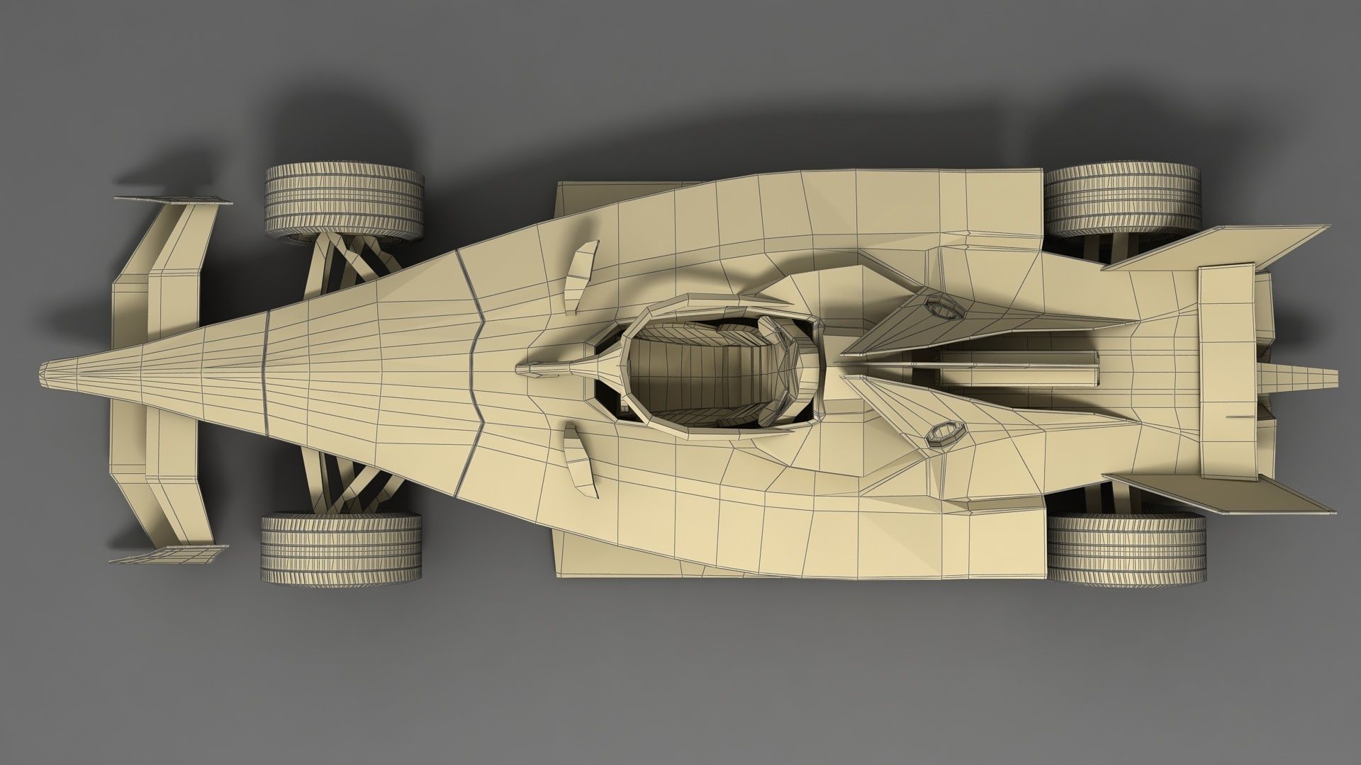 Gen3 Formula E Race Car Season 2022 - 2023 white 3D model_14