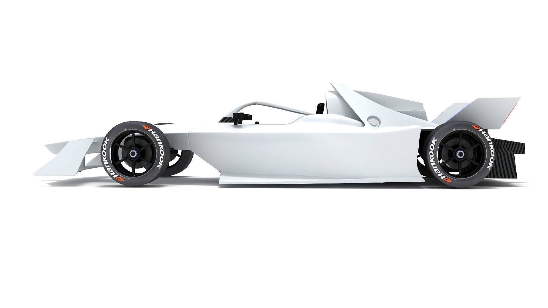 Gen3 Formula E Race Car Season 2022 - 2023 white 3D model_6