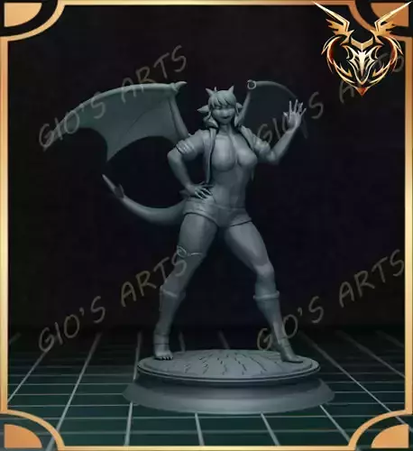 Dragon girl miniature
