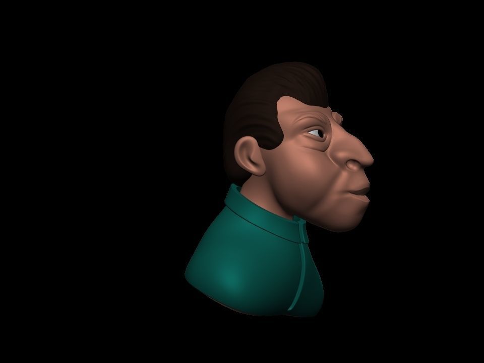 Cartoon character 3D print model_9