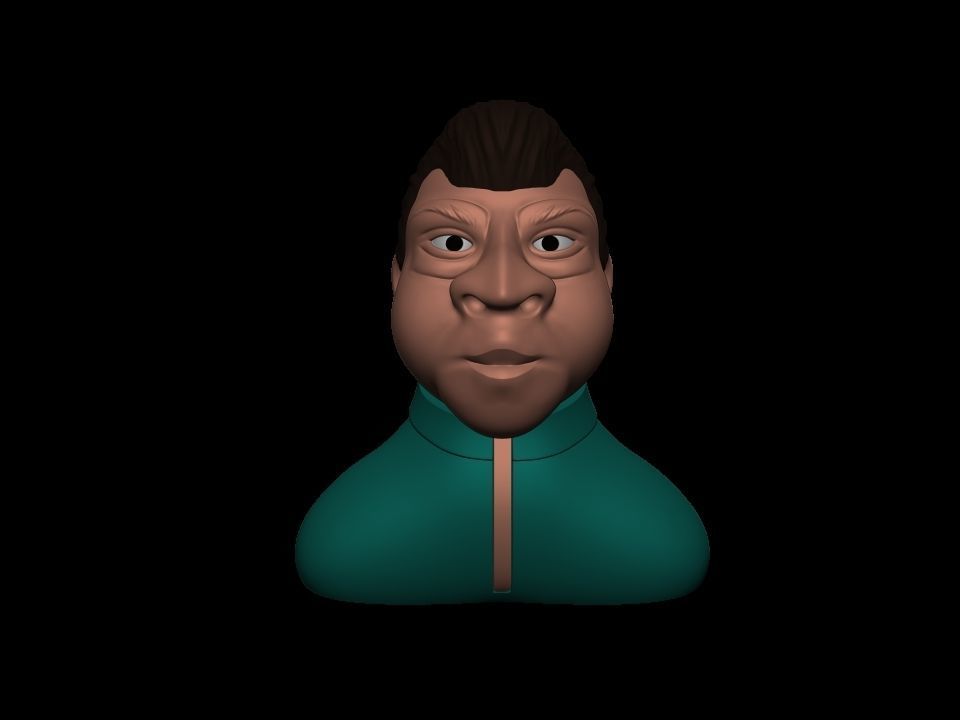 Cartoon character 3D print model_11