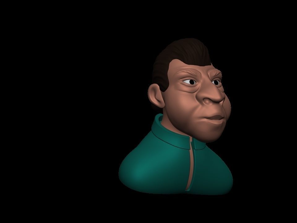 Cartoon character 3D print model_12