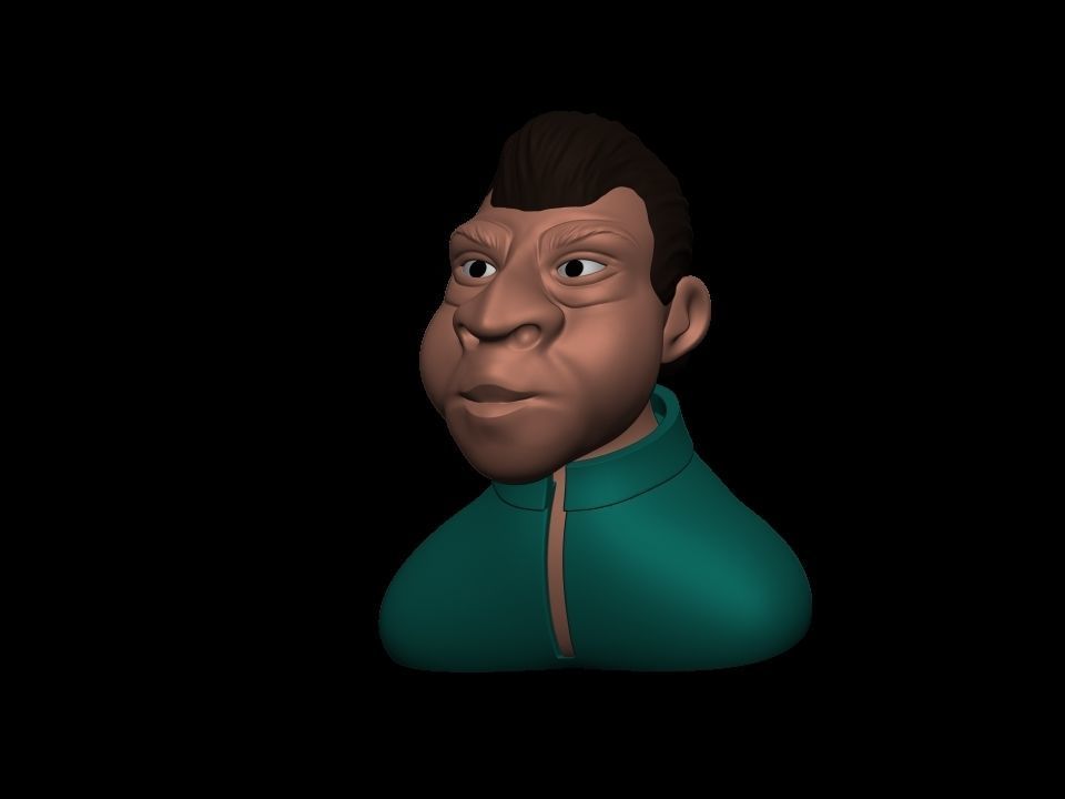 Cartoon character 3D print model_28