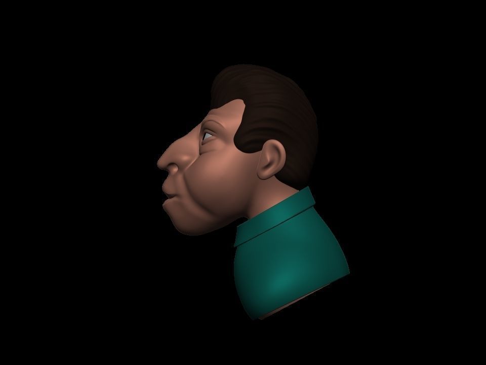 Cartoon character 3D print model_1