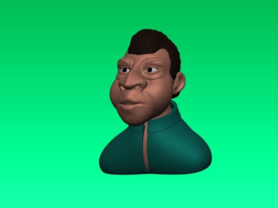 Cartoon character 3D print model_22