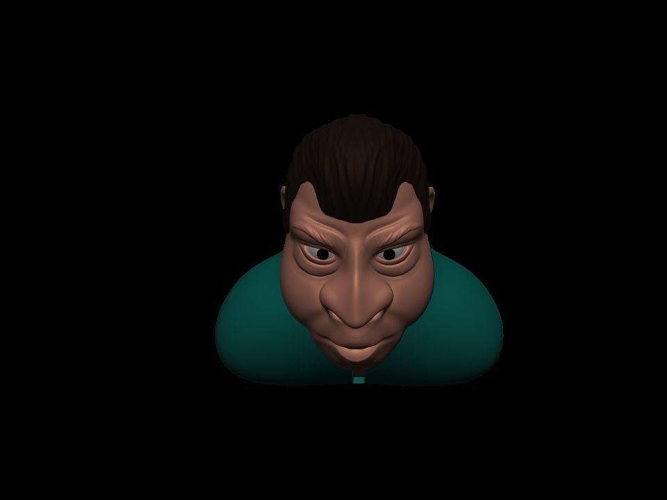 Cartoon character 3D print model_16