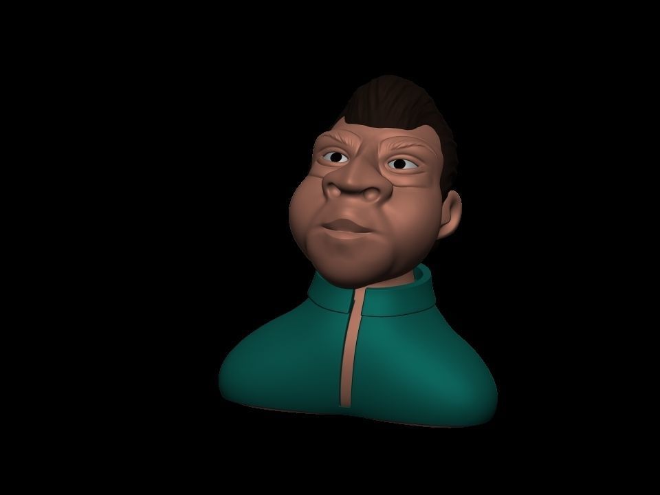 Cartoon character 3D print model_23
