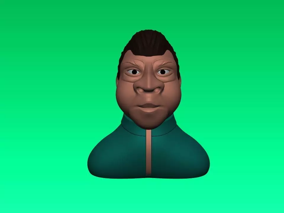 Cartoon character 3D print model_0