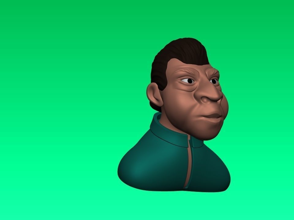 Cartoon character 3D print model_10