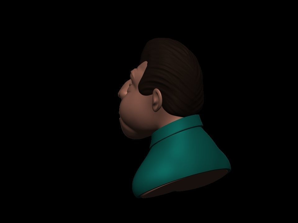 Cartoon character 3D print model_3