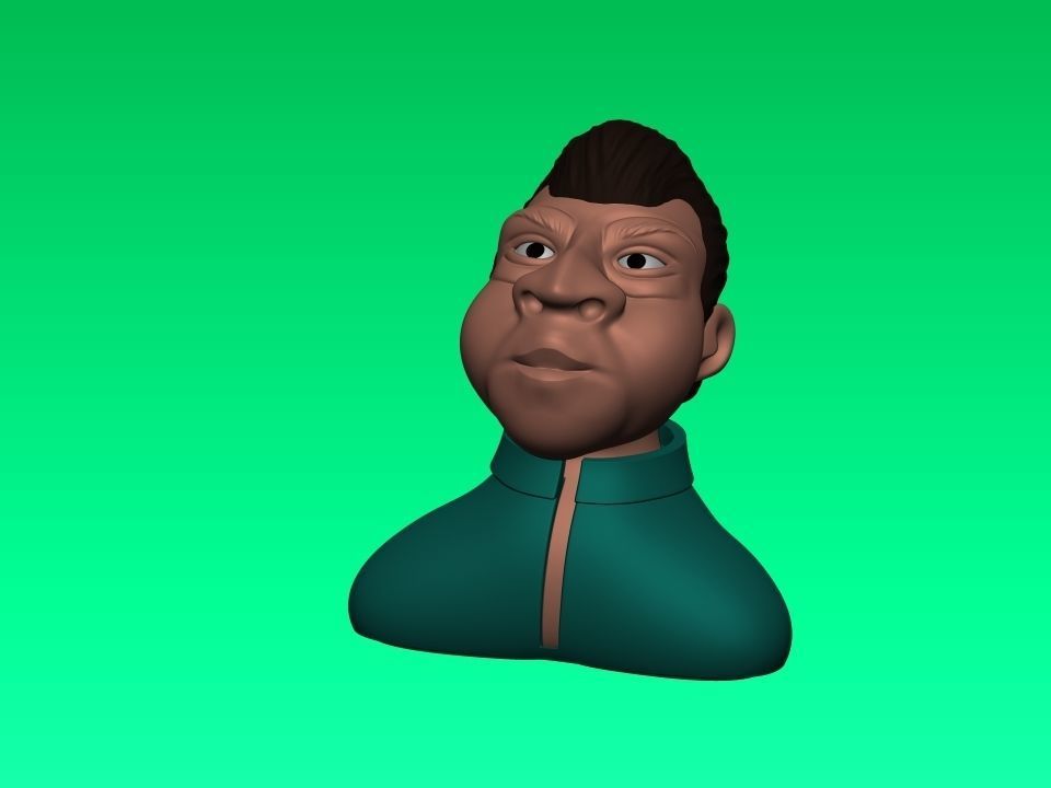 Cartoon character 3D print model_21