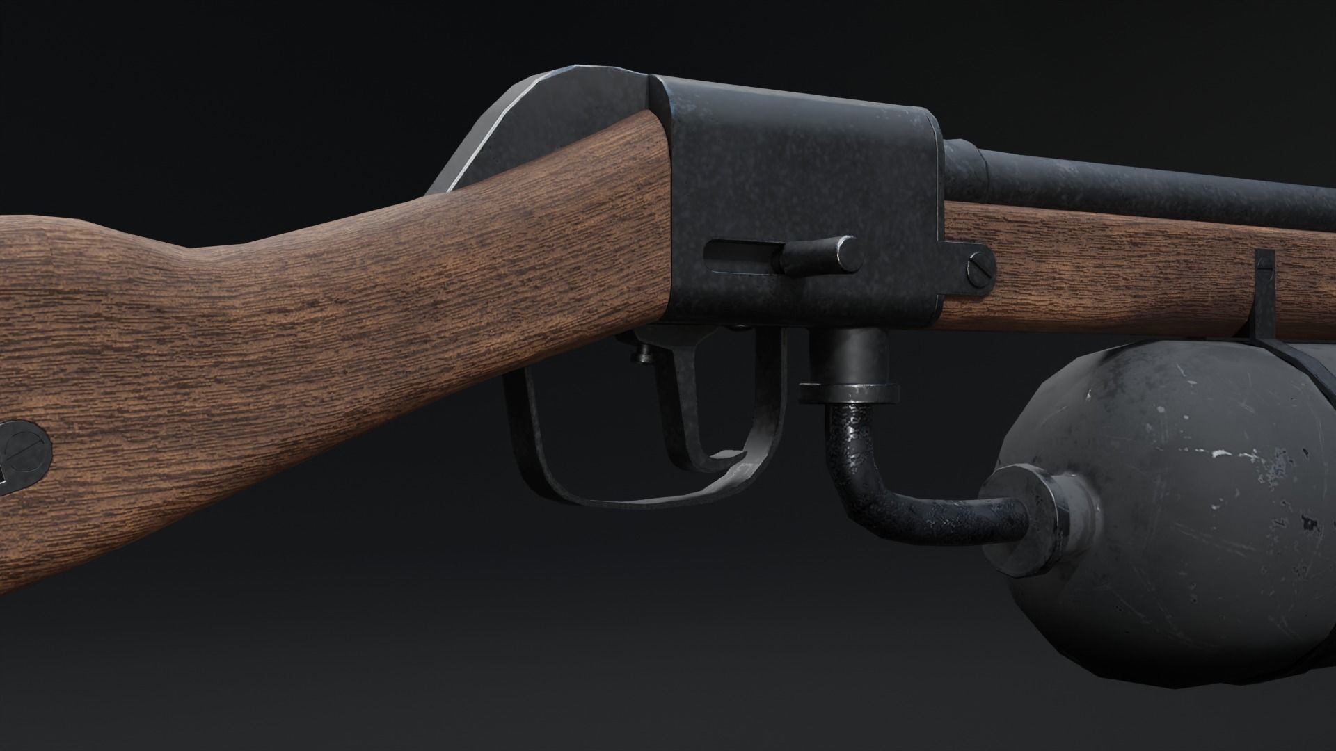  Flamethrower low-poly Low-poly 3D model_8