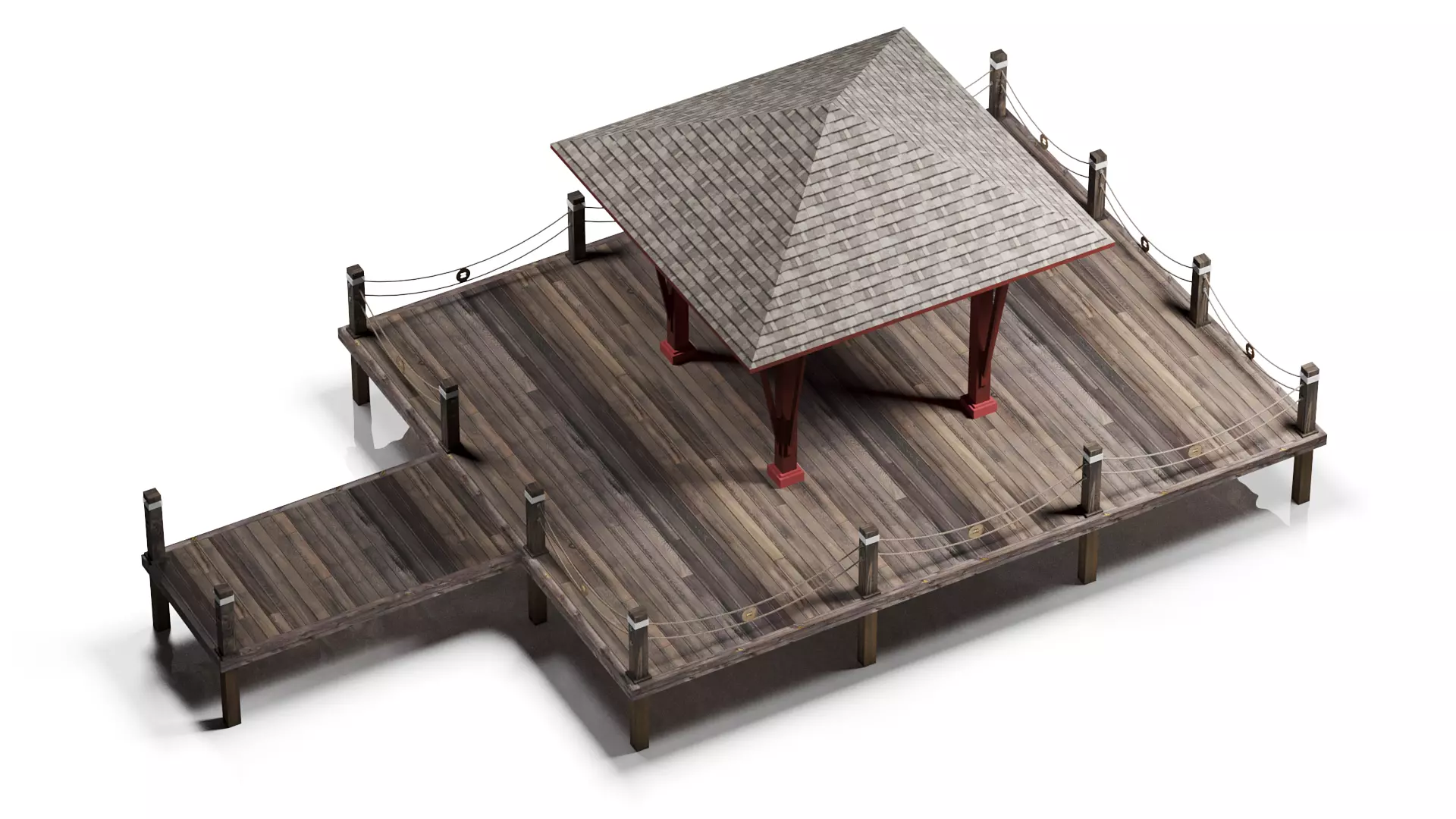 Lotus Yoga Pavilion 3DS Max Vray Corona Low-poly 3D model_0