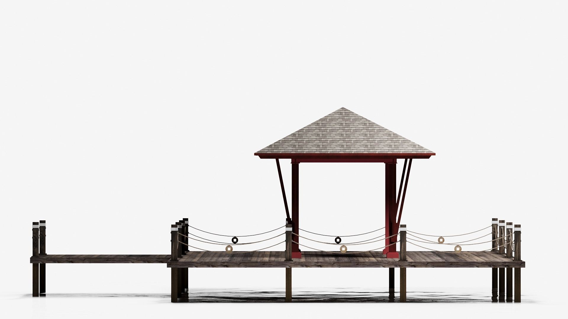 Lotus Yoga Pavilion 3DS Max Vray Corona Low-poly 3D model_4
