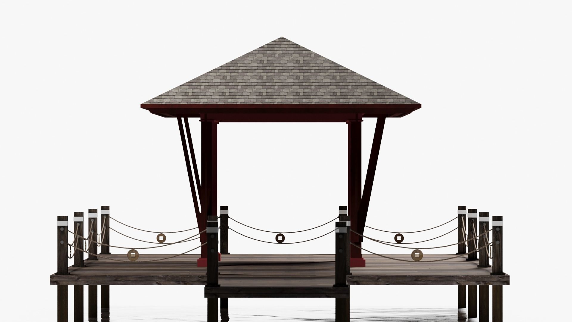 Lotus Yoga Pavilion 3DS Max Vray Corona Low-poly 3D model_3
