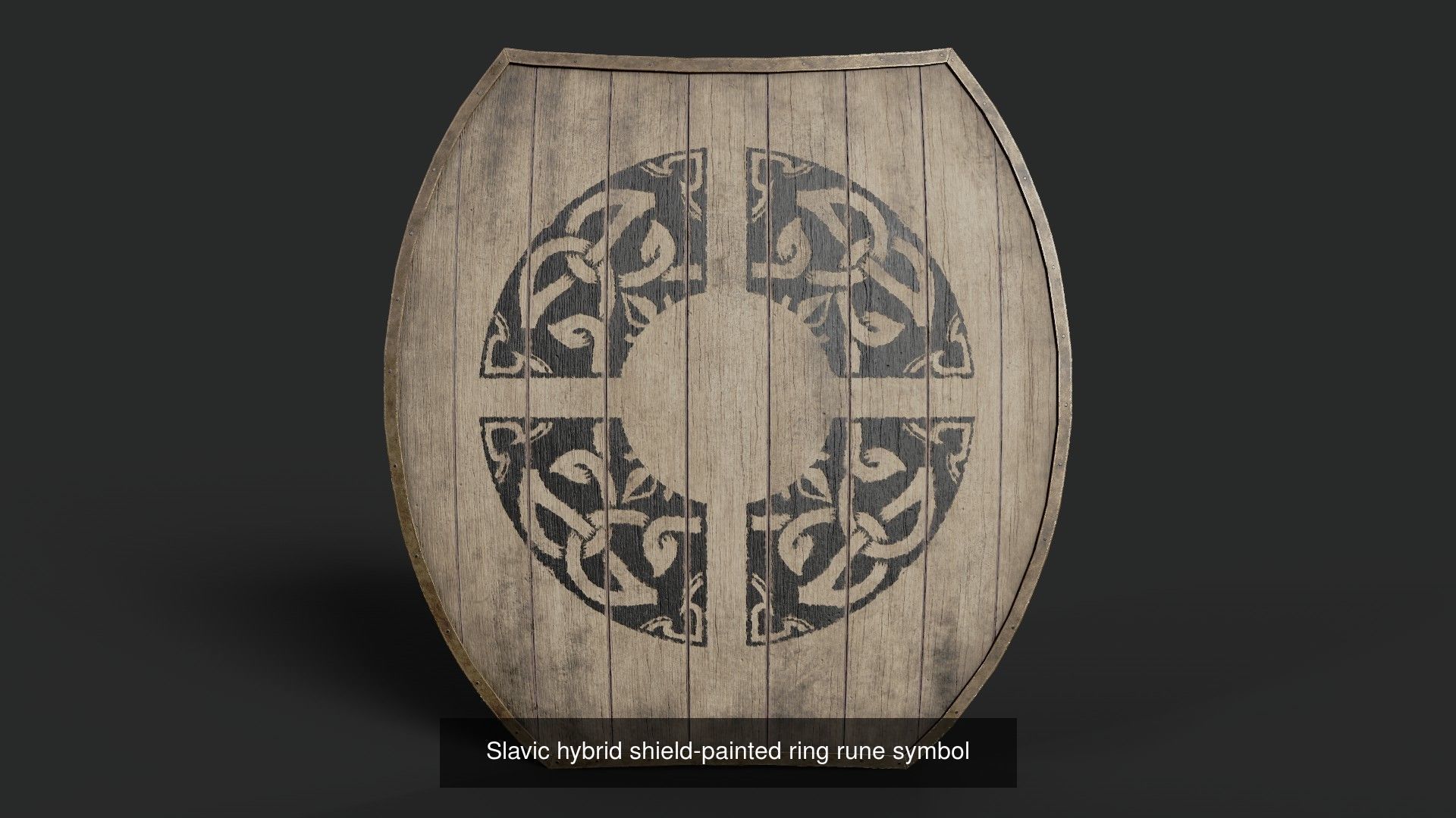 Slavic hybrid shields 40 pieces 3D Model Collection_12