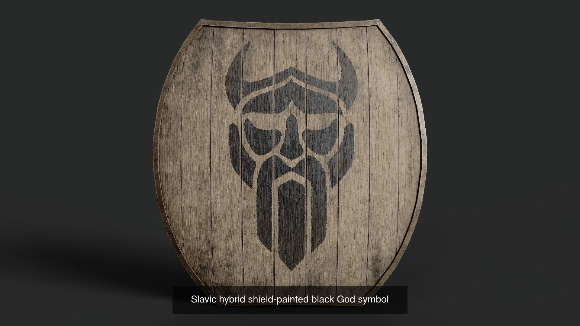 Slavic hybrid shields 40 pieces 3D Model Collection_16