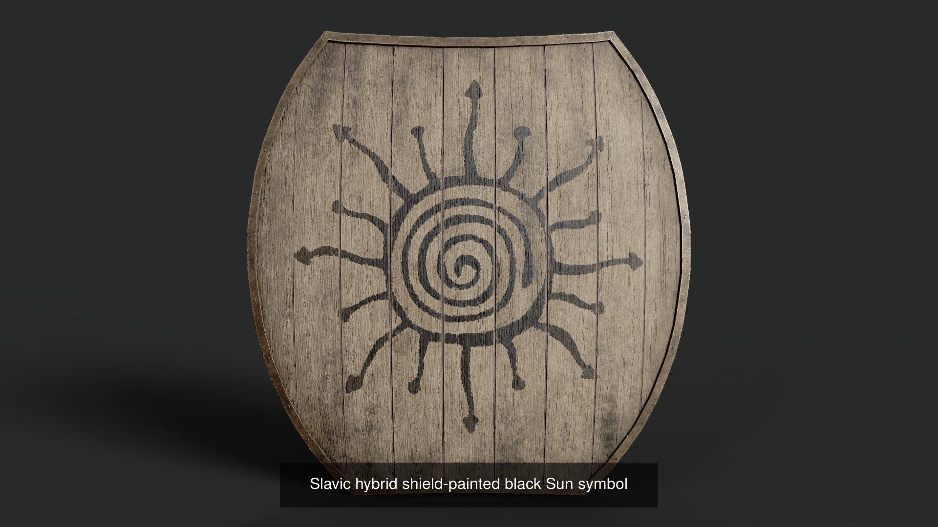 Slavic hybrid shields 40 pieces 3D Model Collection_17