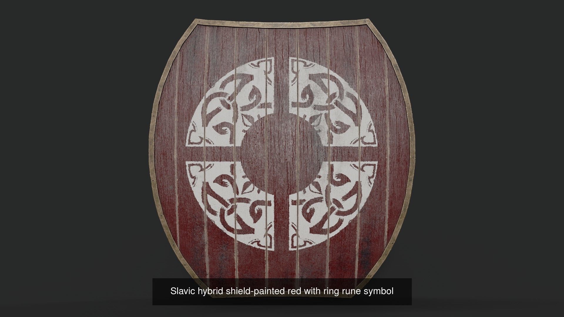 Slavic hybrid shields 40 pieces 3D Model Collection_31