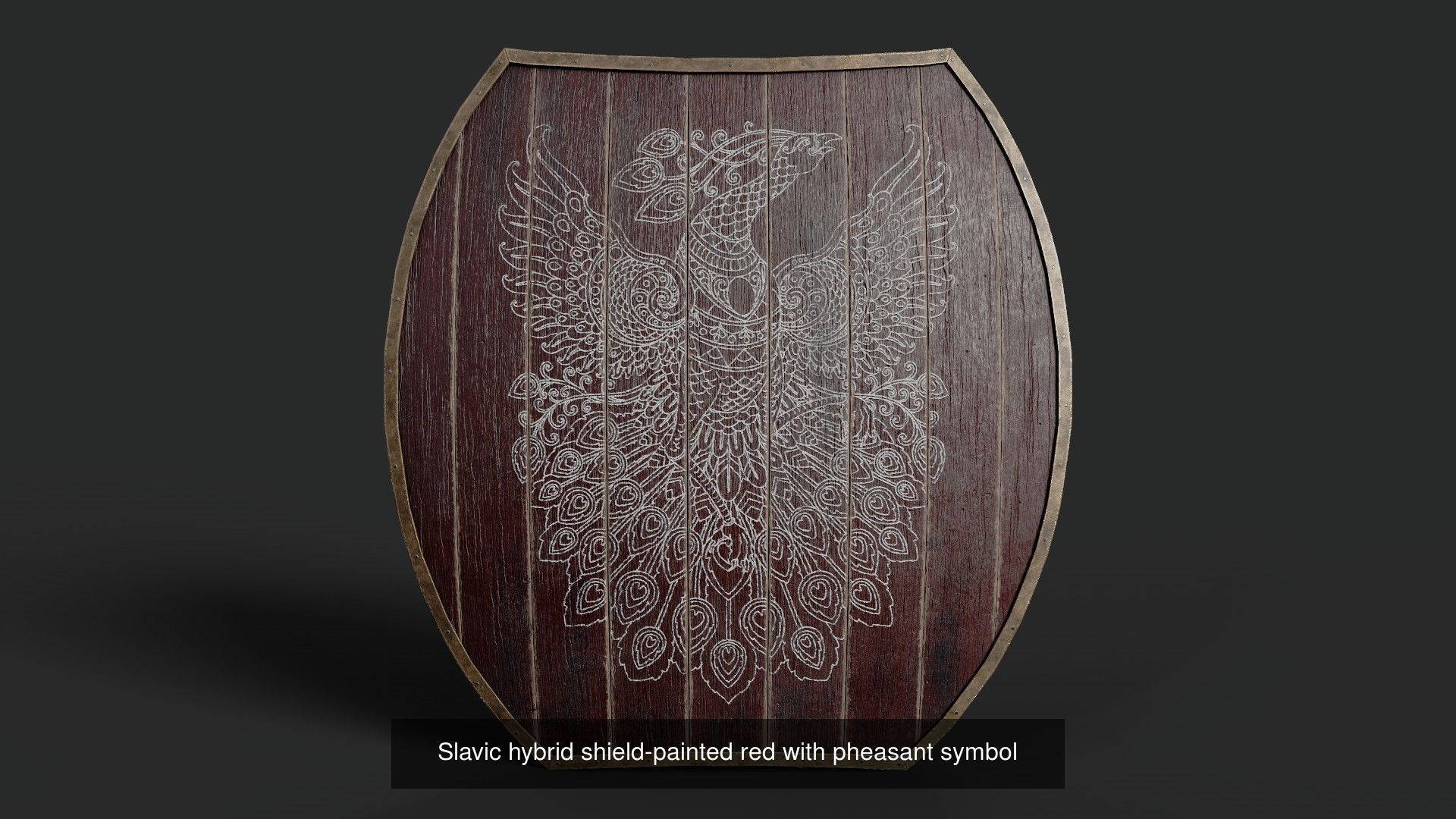 Slavic hybrid shields 40 pieces 3D Model Collection_45