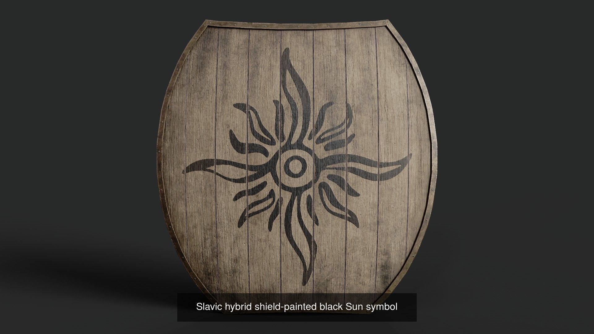 Slavic hybrid shields 40 pieces 3D Model Collection_23