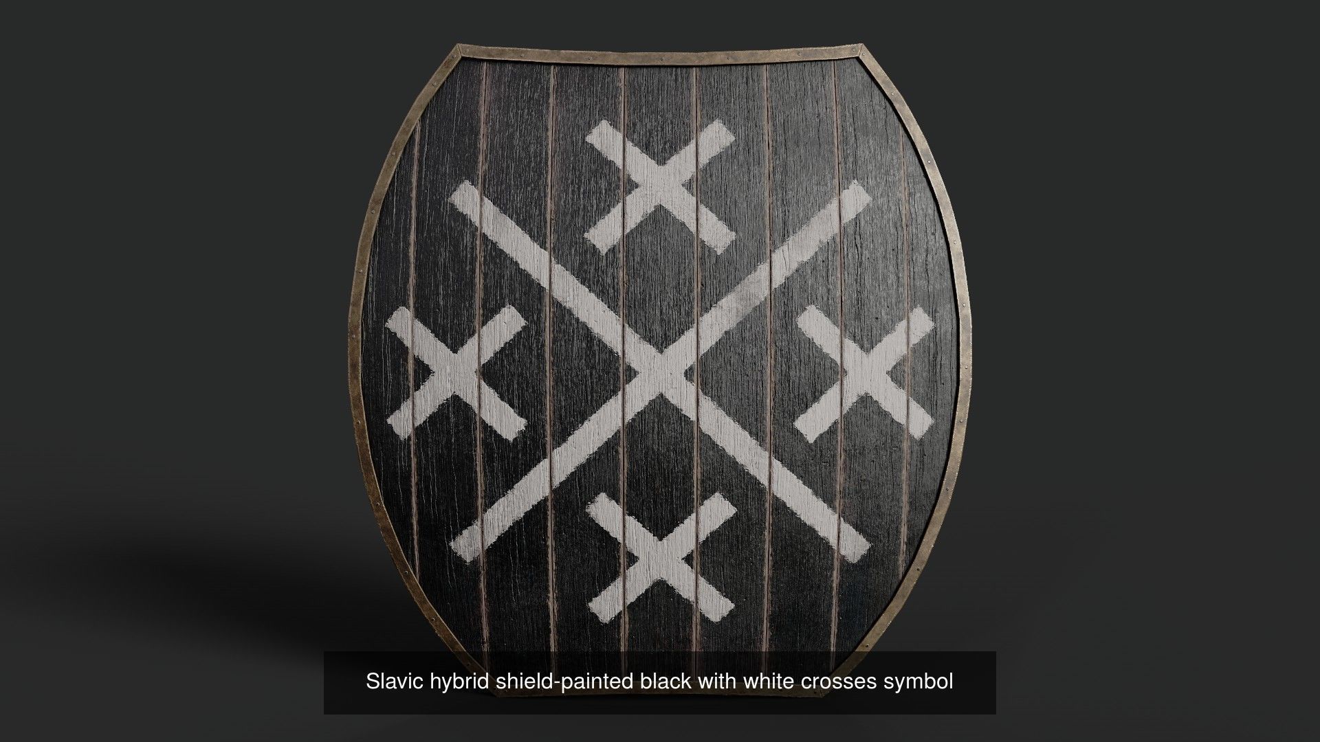 Slavic hybrid shields 40 pieces 3D Model Collection_32