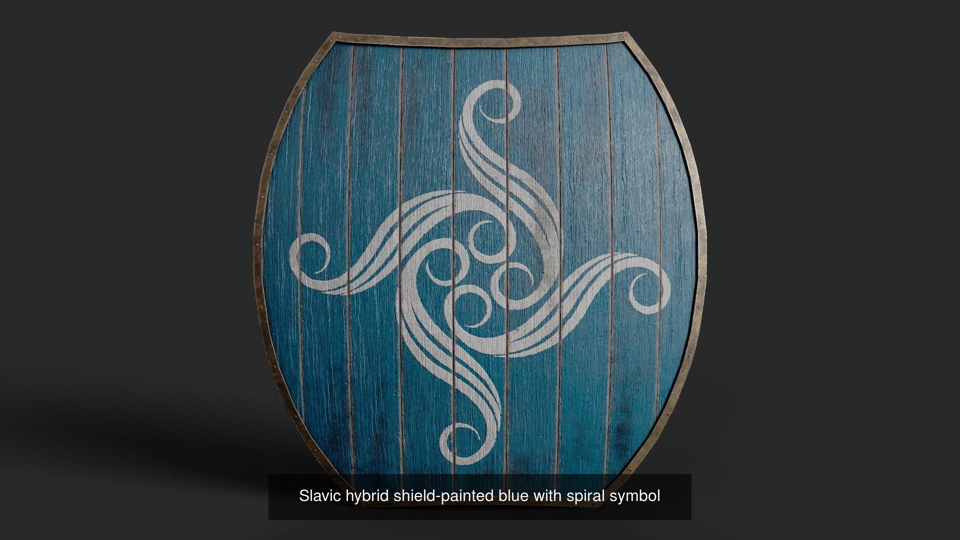 Slavic hybrid shields 40 pieces 3D Model Collection_41