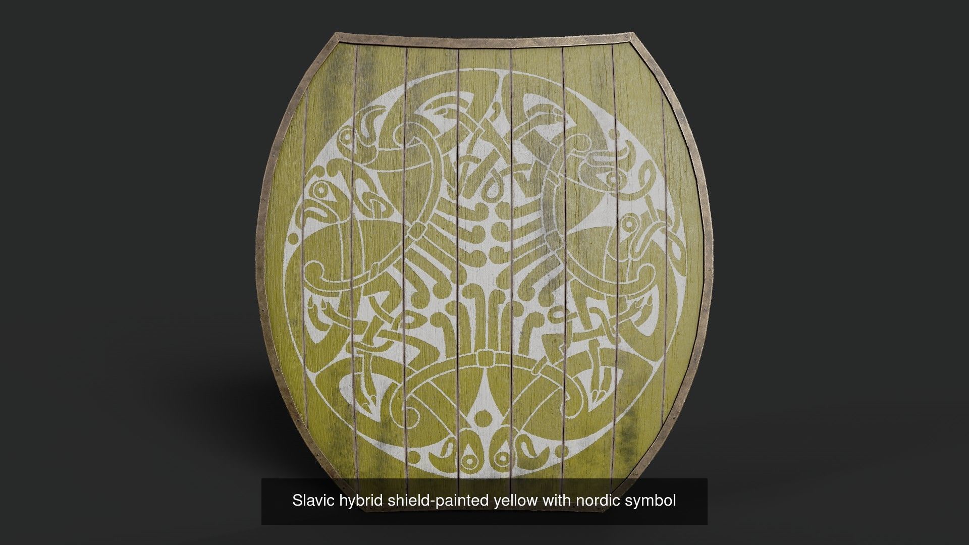 Slavic hybrid shields 40 pieces 3D Model Collection_49