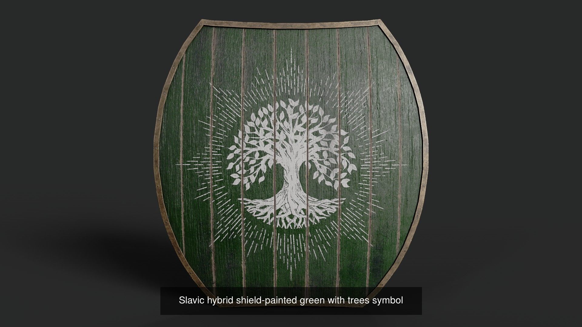 Slavic hybrid shields 40 pieces 3D Model Collection_46
