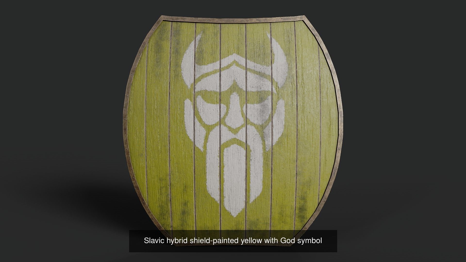 Slavic hybrid shields 40 pieces 3D Model Collection_35