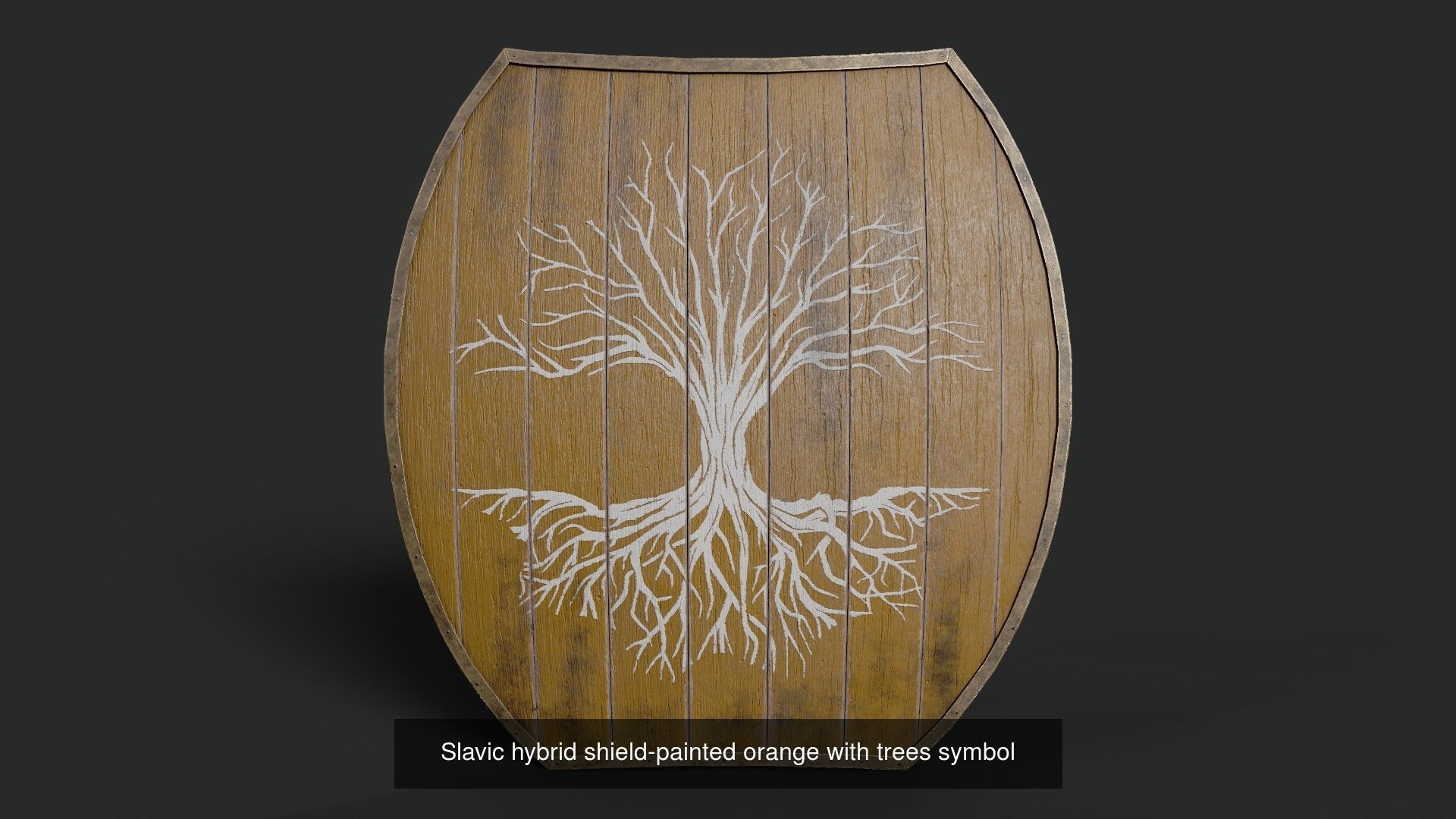 Slavic hybrid shields 40 pieces 3D Model Collection_37