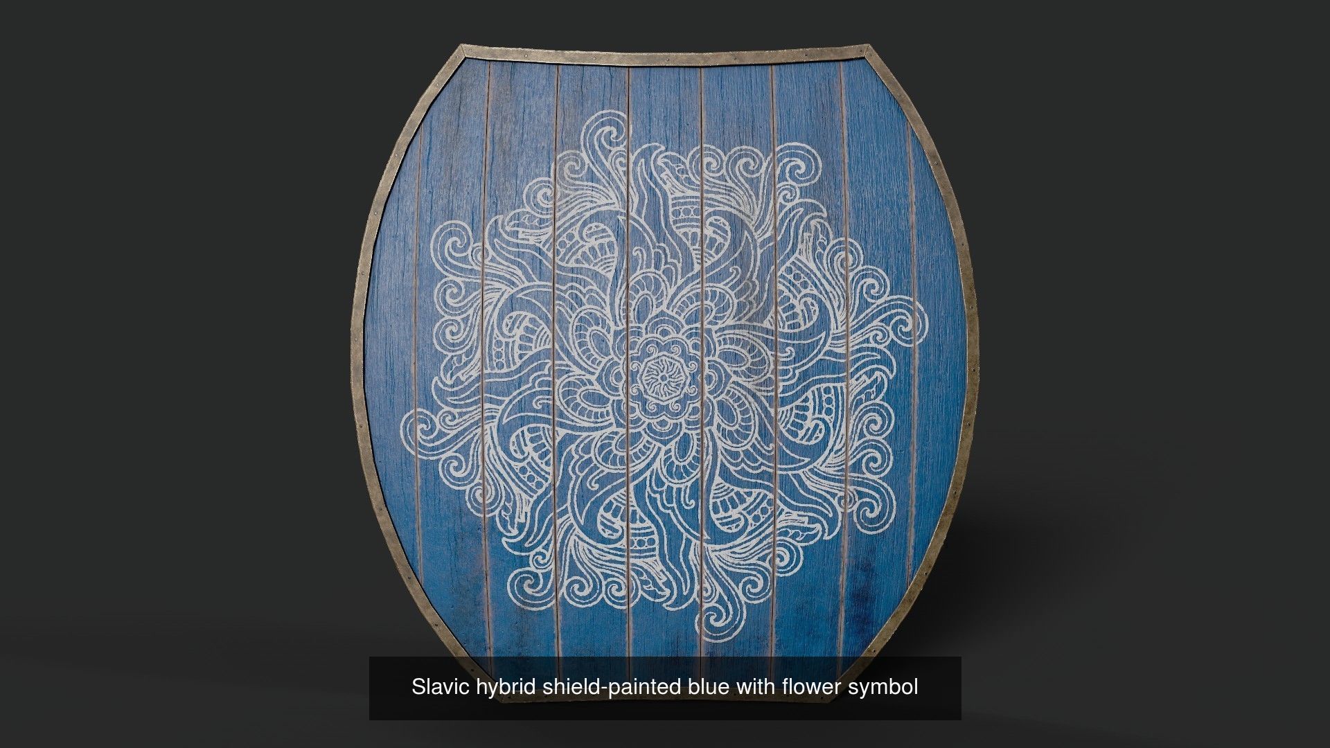Slavic hybrid shields 40 pieces 3D Model Collection_48